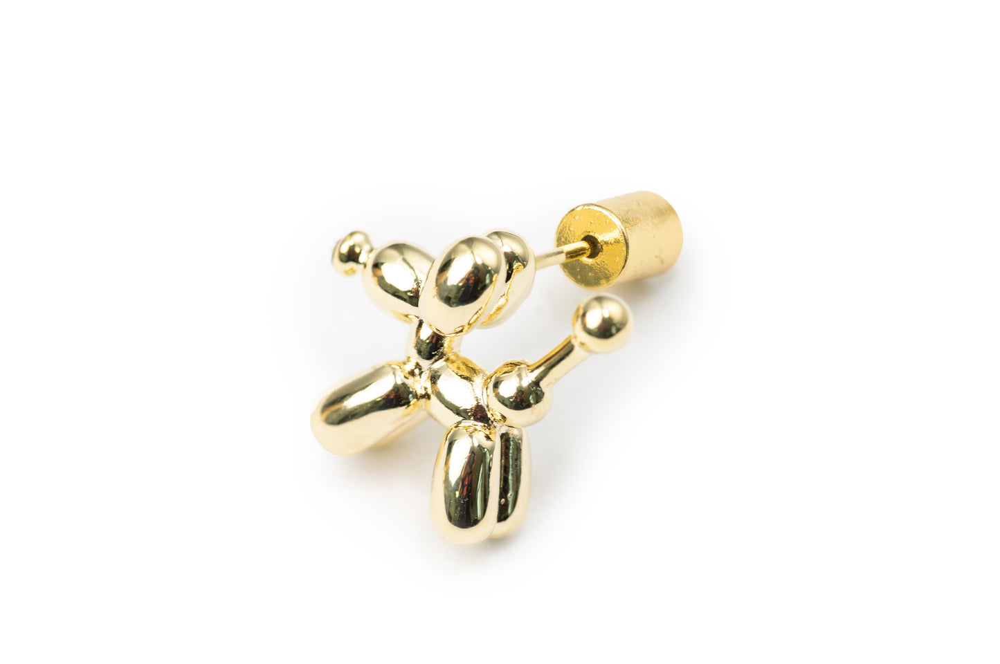 Puppy Balloon Studs - Golden Studs for Women