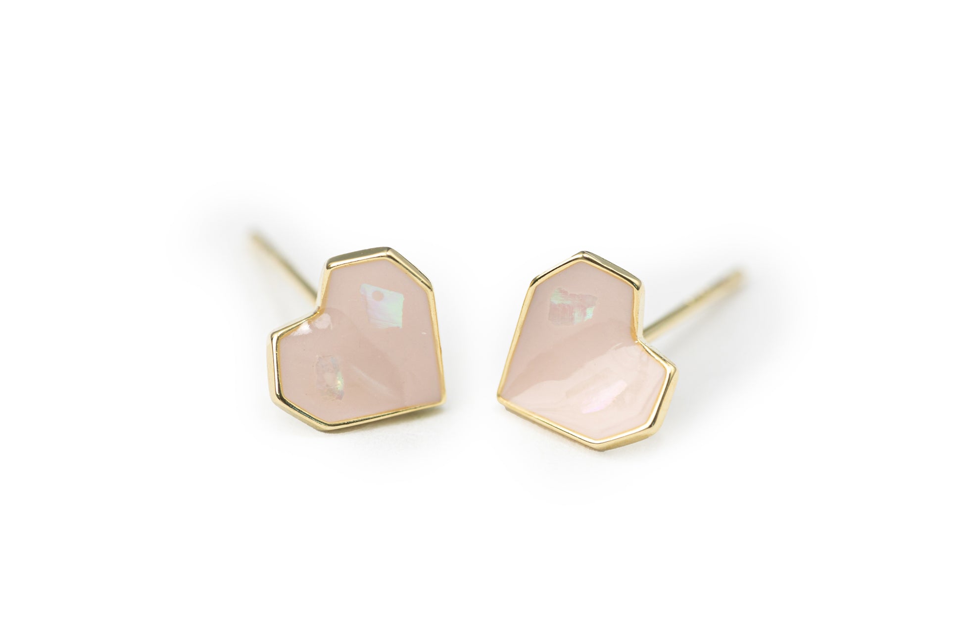 Lovely Heart Studs Pack - Golden Studs for Women-Nap Earrings