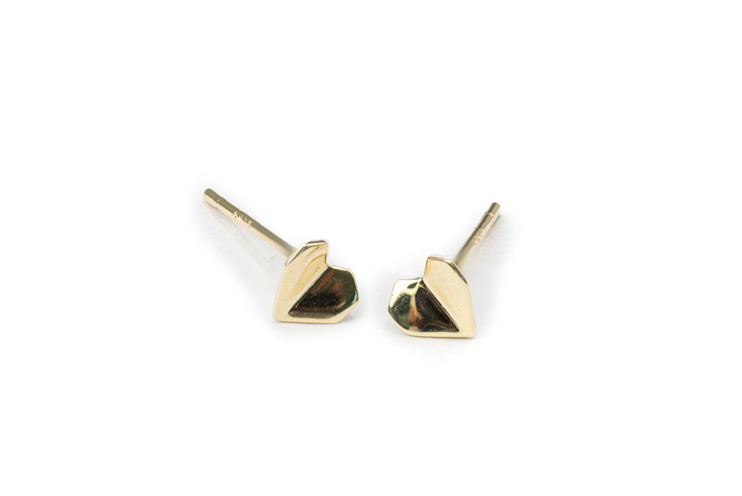Lovely Heart Studs Pack - Golden Studs for Women-Nap Earrings