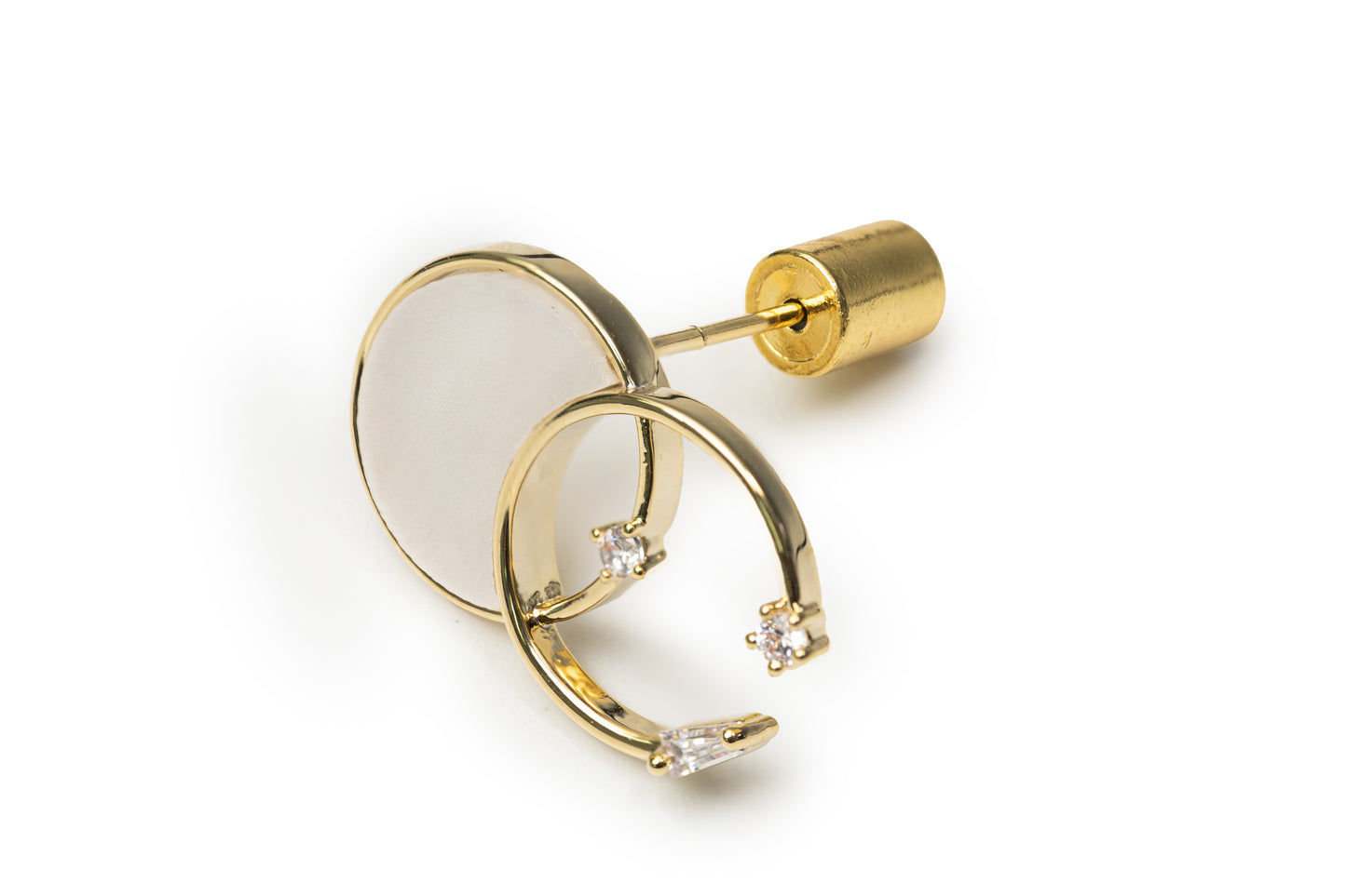 Planderful Solar Studs - Golden Studs for Women