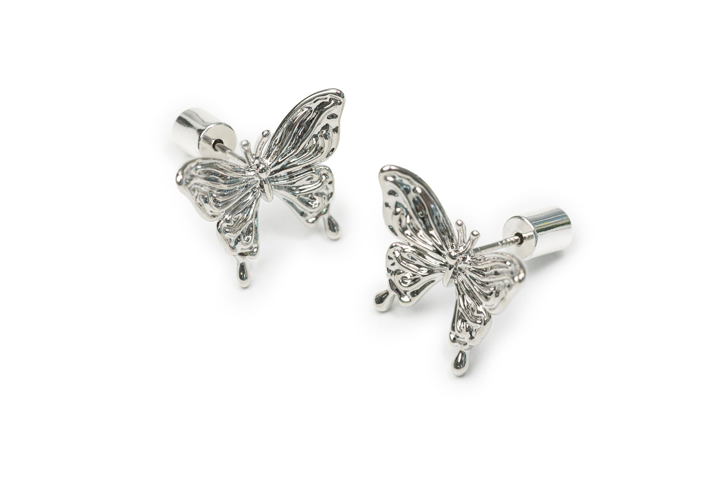 Planderful Silver Butterfly Studs - Silver Studs for Women