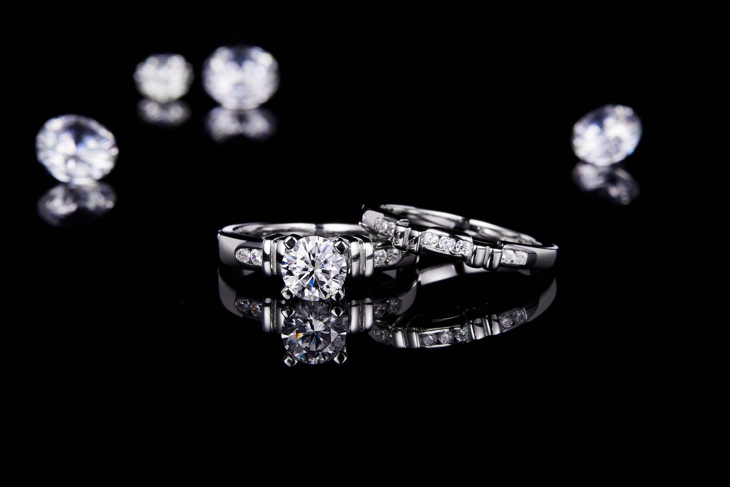 Round Moissanite Ring Pack for Women