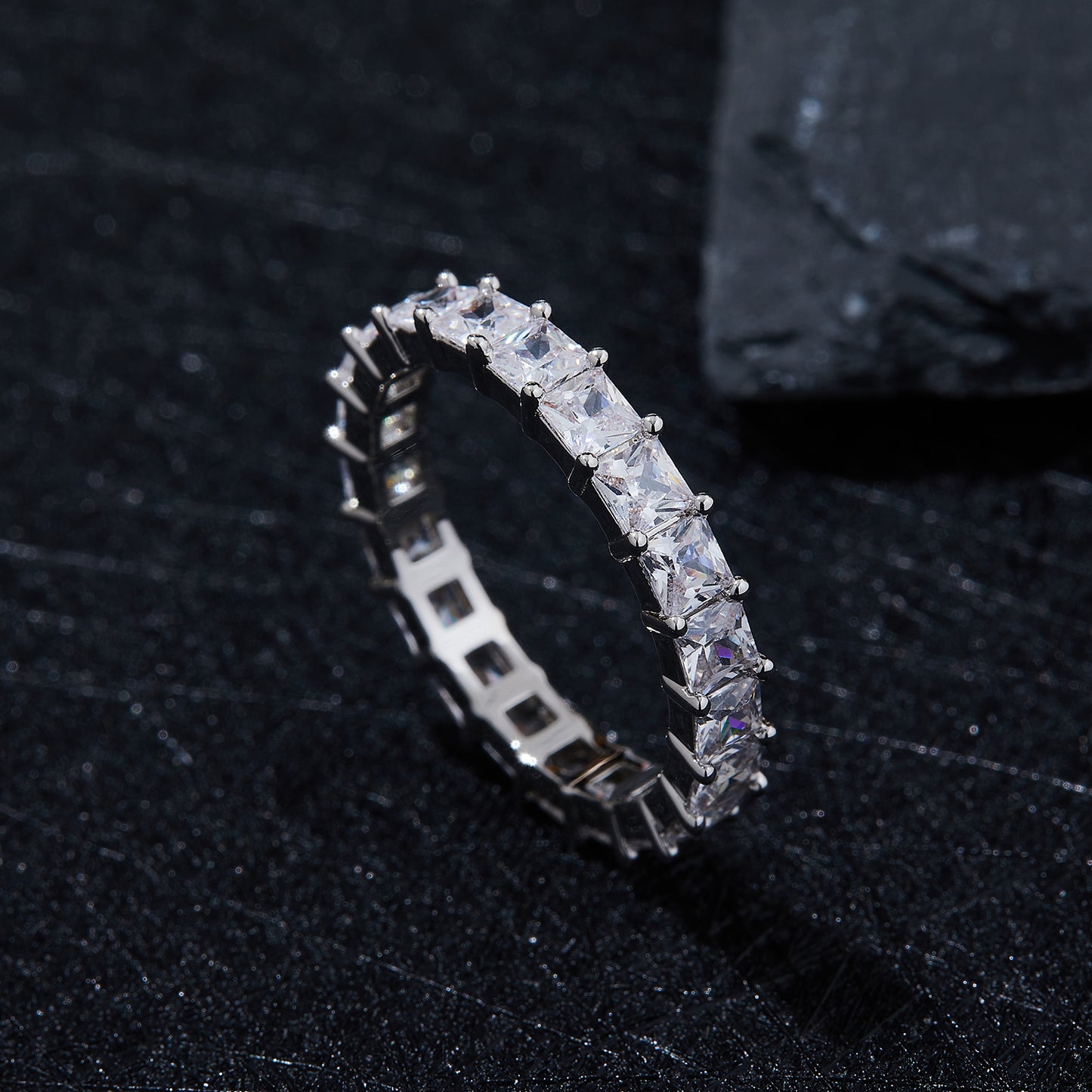 Full Eternity Moissanite Band Ring for Women