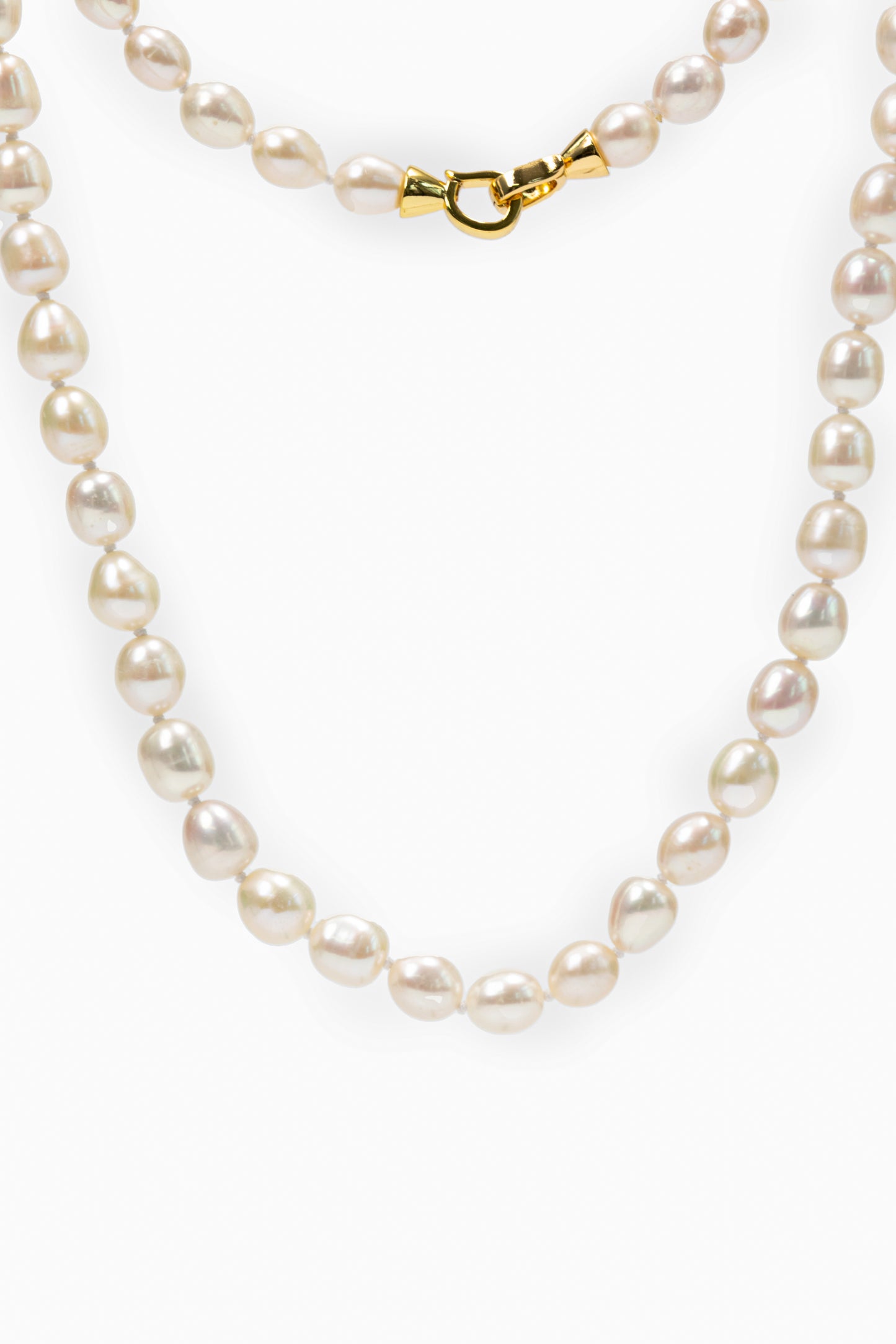 18K Gold Freshwater Pearls Necklace for Women