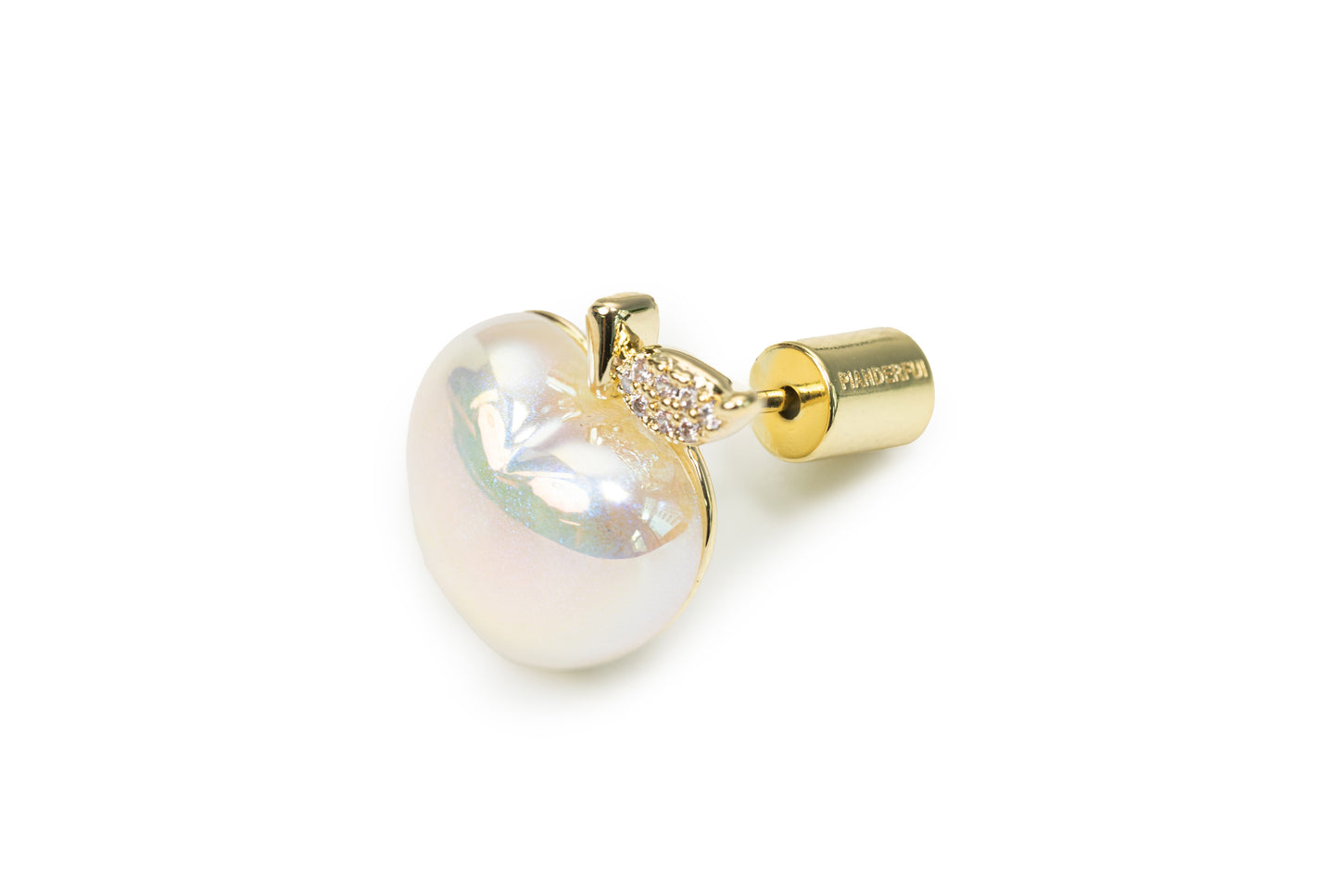 Planderful Apple Studs - Golden Studs for Women