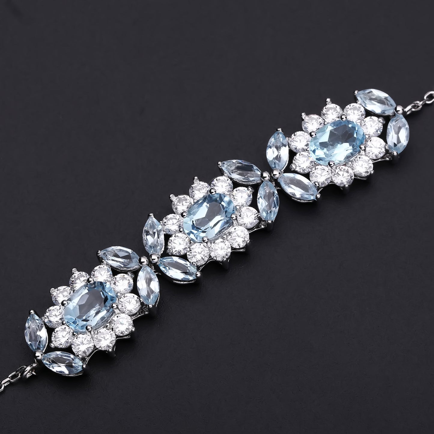 Princess Temperament s925 silver Crystal Bracelet for Women