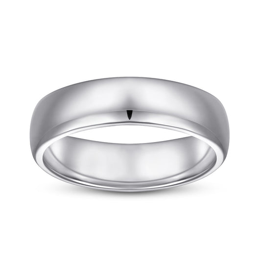 Glossy Silver Ring for Women