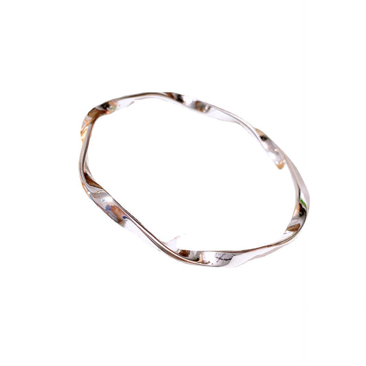 Mobius Series simple silver Bracelet for women
