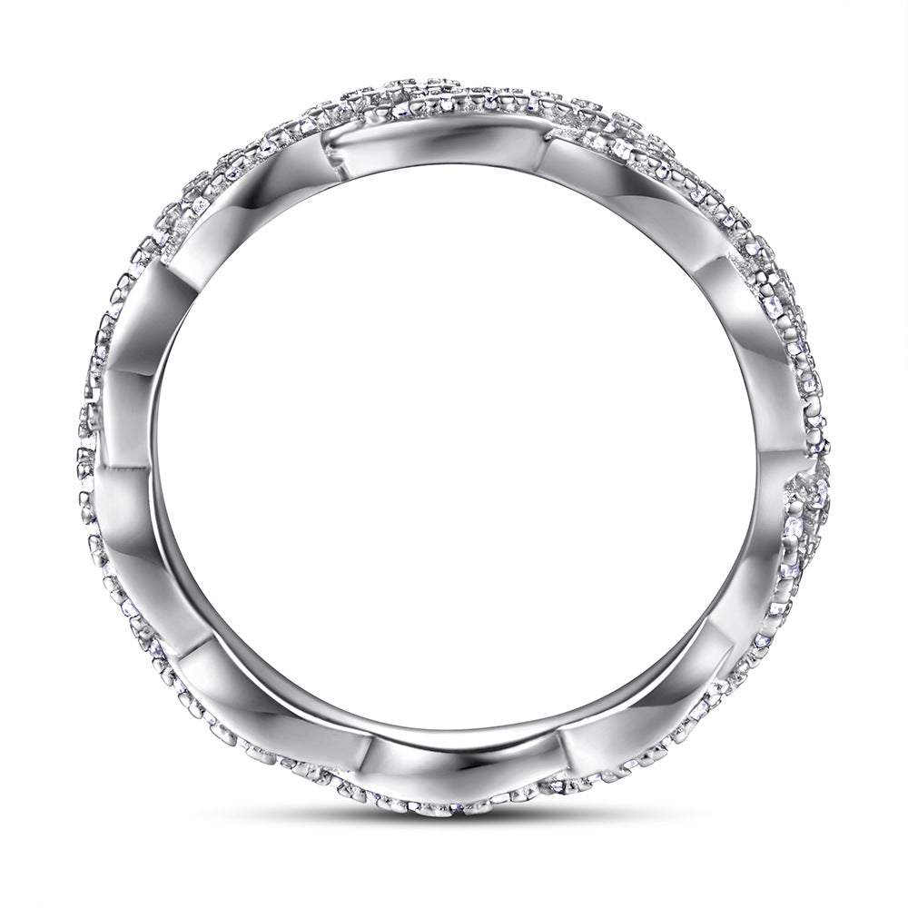 Zircon Twist Eternal Silver Ring