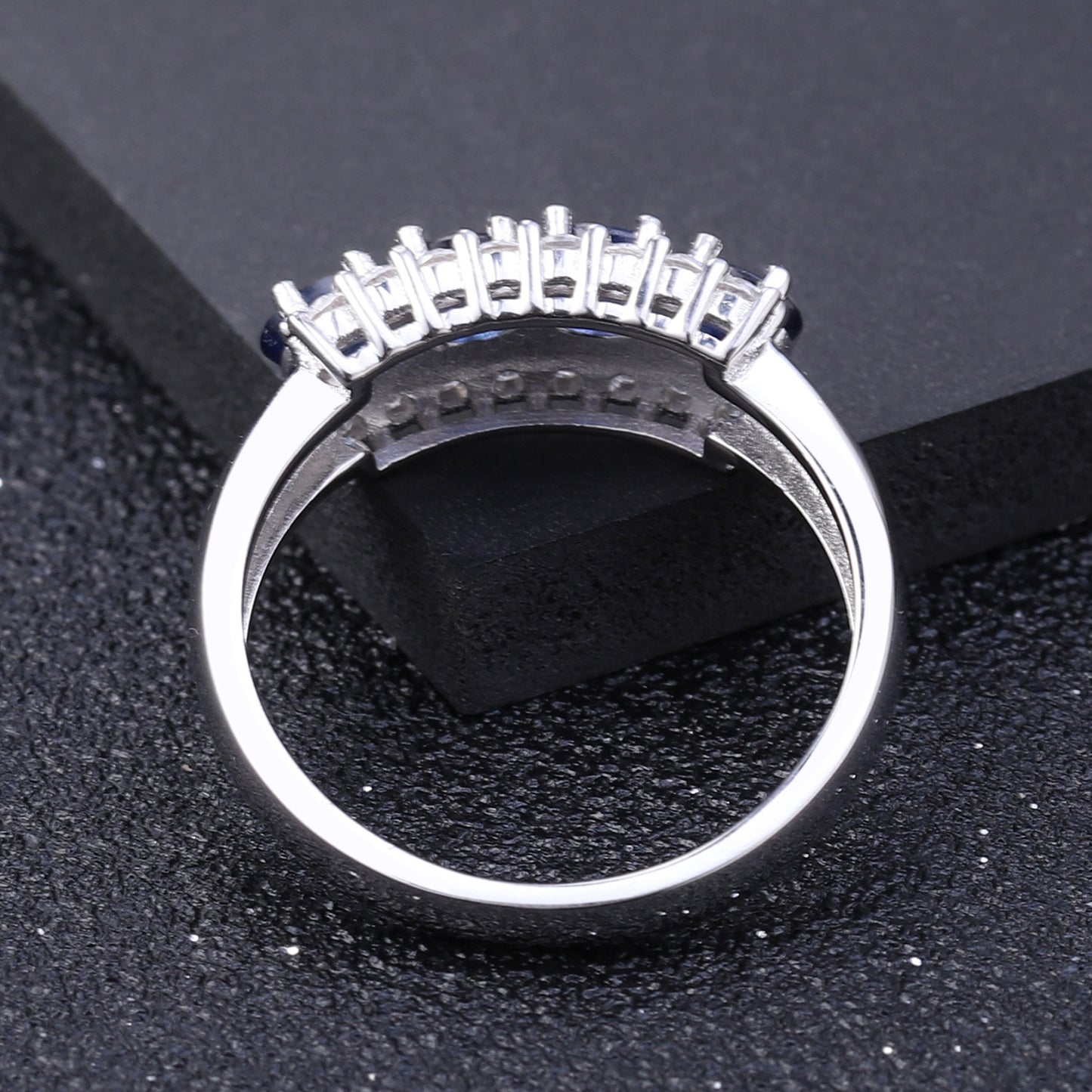 Luxury Premium Sapphire Stylish Design with S925 Silver Ring for Women
