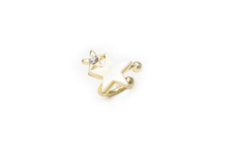 Golden Star Ear Clip - Golden Ear Clip for Women