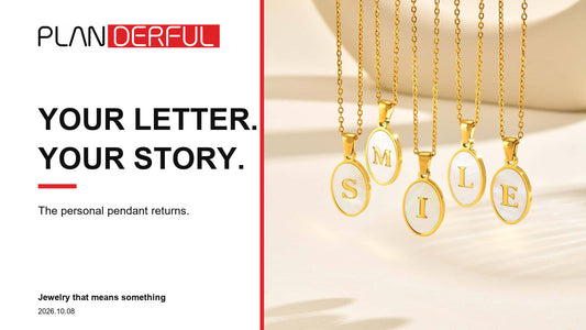 Planderful Your Letter Your Story initial pendant trend 2026