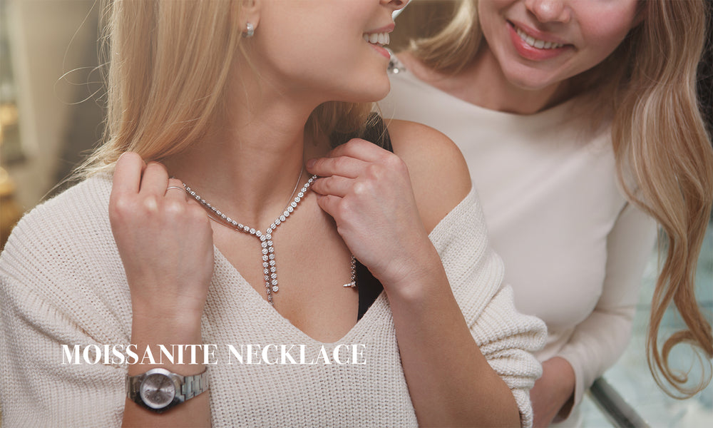 Moissanite Sparkling Necklaces