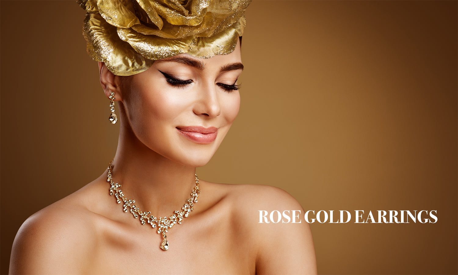 Rose Gold Colour Earrings
