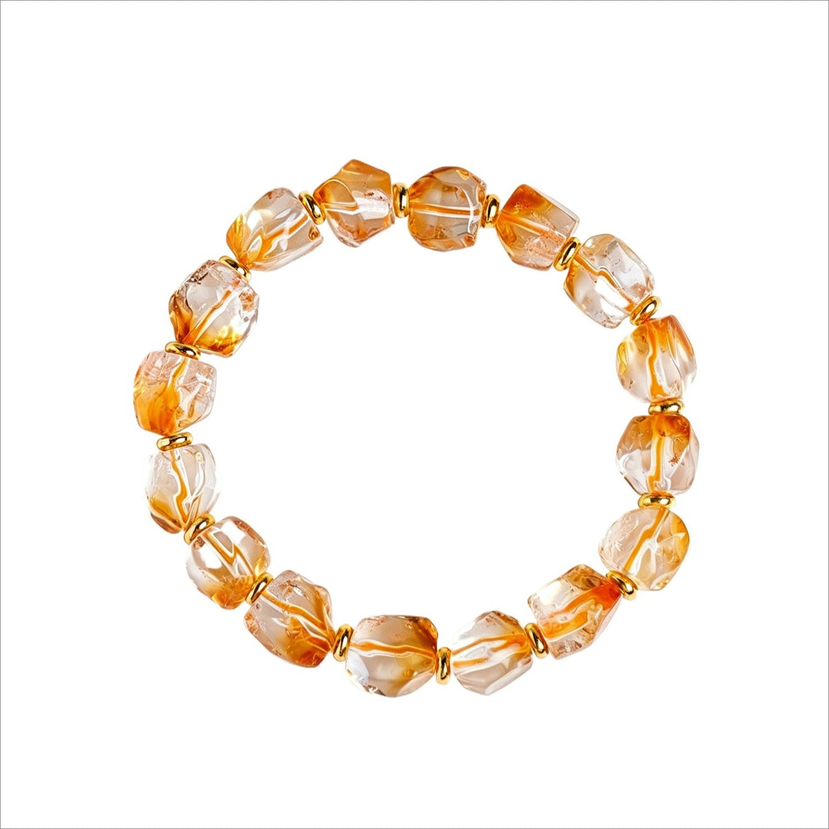 Citrine Lucky Bead Bracelet