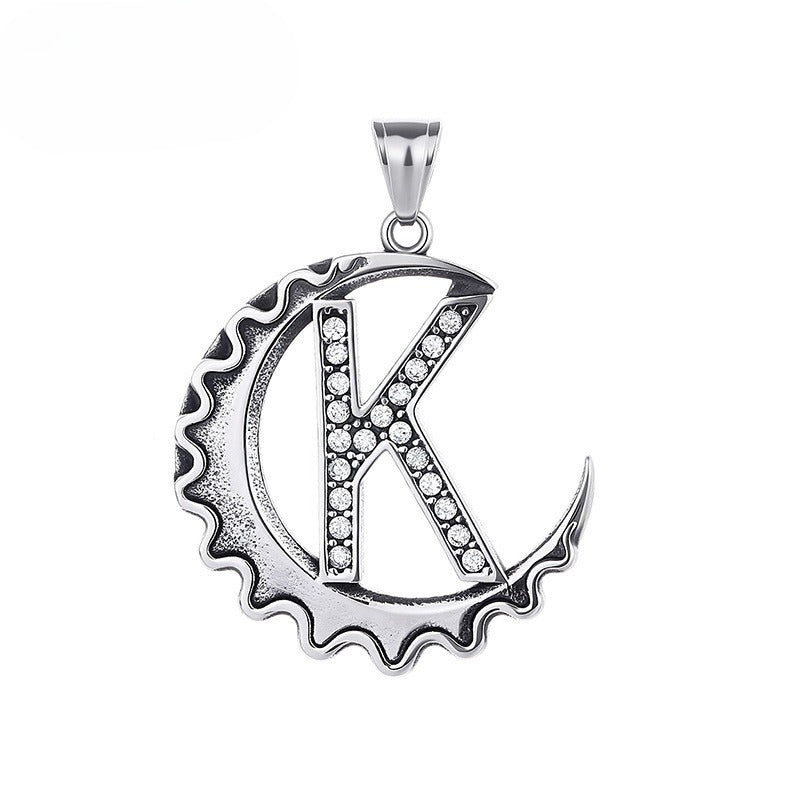 Letter Diy Stainless Steel Pendant Necklace