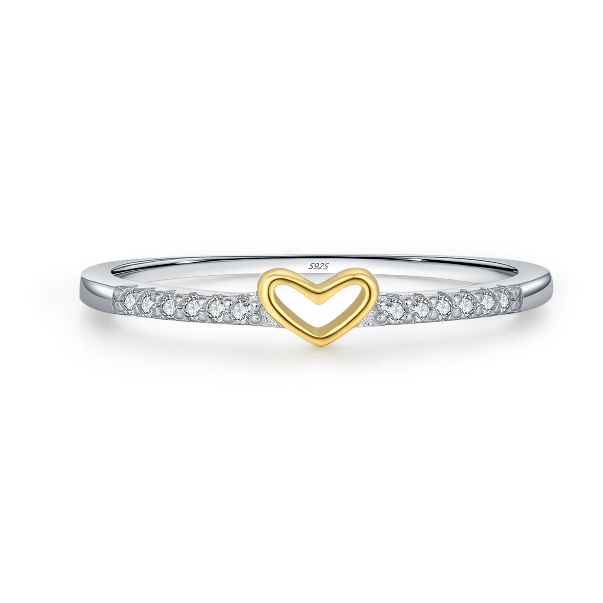 Planderful Everyday Genie Ring – Irregular Love Design with Shining Zircon