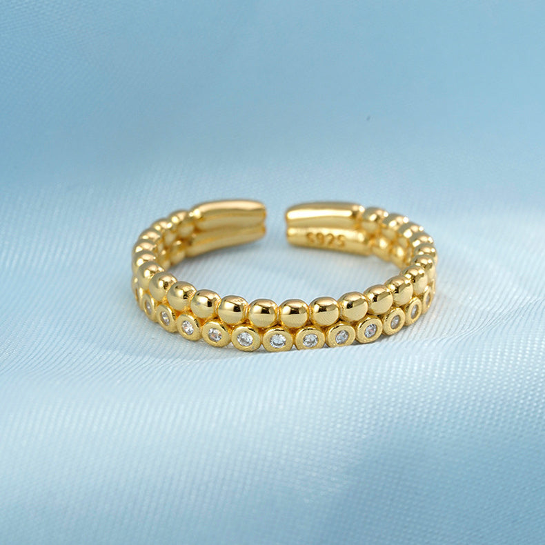 Ring Cold Wind European American Cross-Border S925 Silver Ring