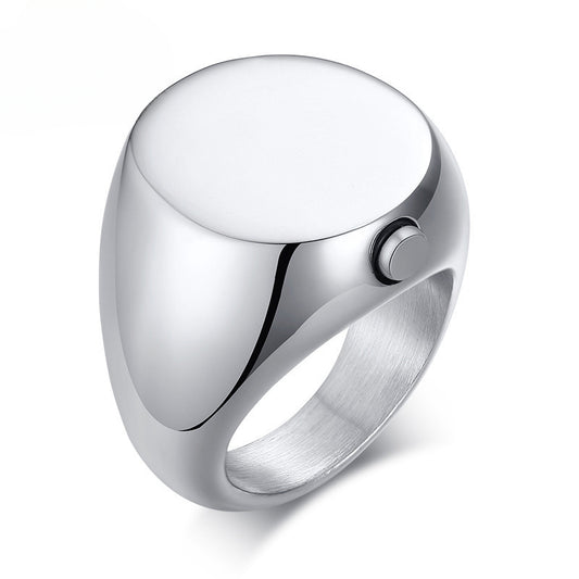 Pet Urn Ring Stainless Steel Casting Open Men's Ring