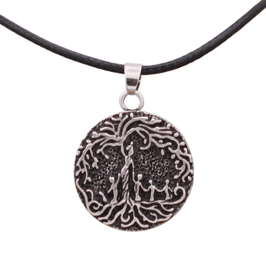 Viking Tree of Life Family Pendant Necklace - Men's Wholesale Jewelry