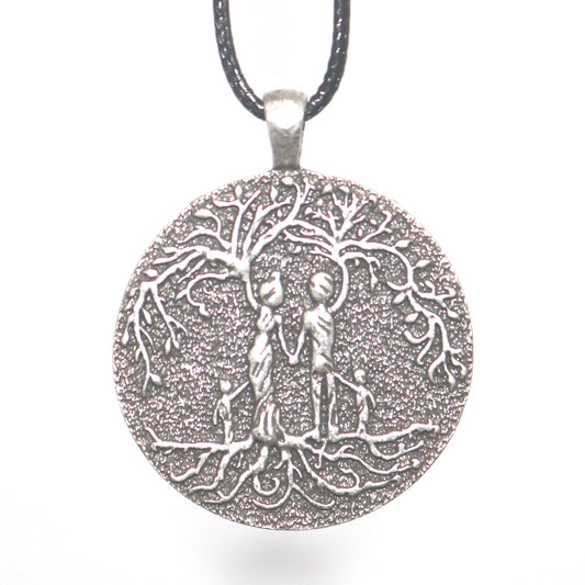 Viking Family Tree Necklace with Pirate Tree of Life Pendant