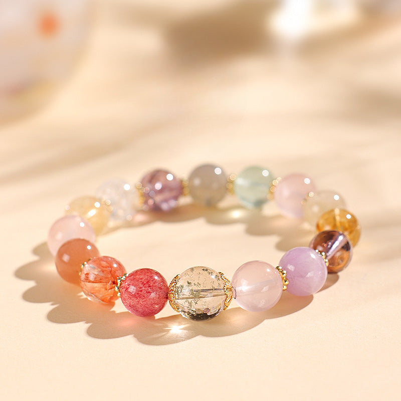 Planderful Fortune's Favor Amethyst Beaded Bracelet – Premium Crystal Design