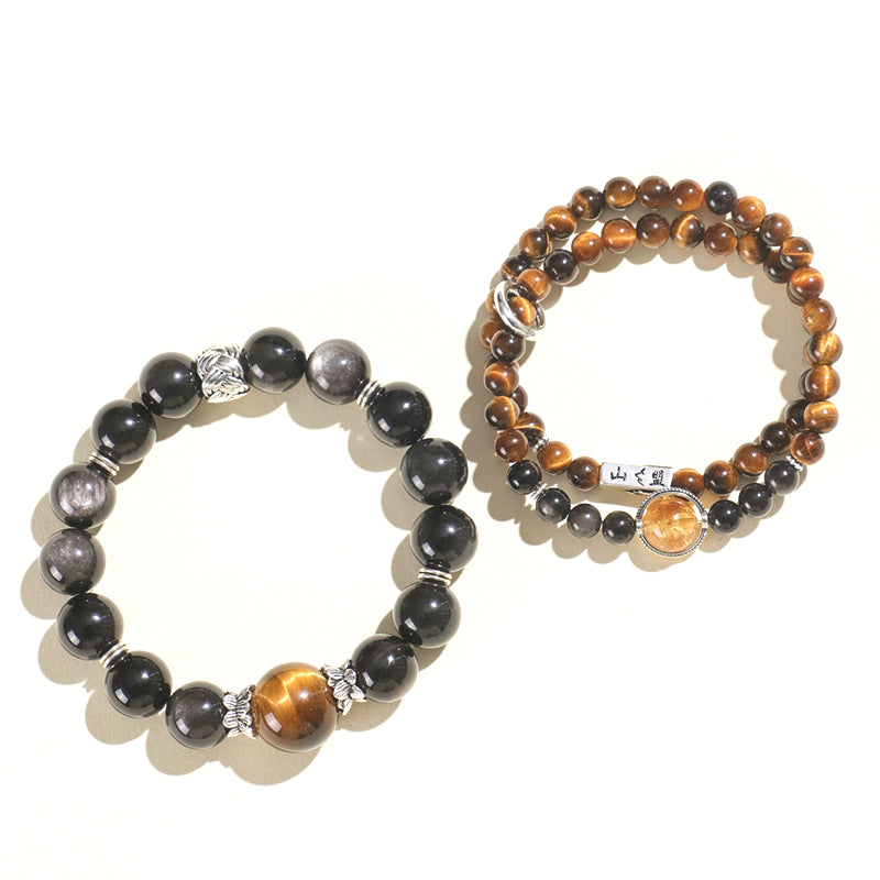 Planderful Fortune's Favor Double Circle Bracelet – Versatile Fashion for Couples