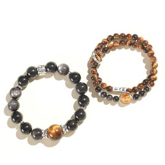 Planderful Fortune's Favor Double Circle Bracelet – Versatile Fashion for Couples