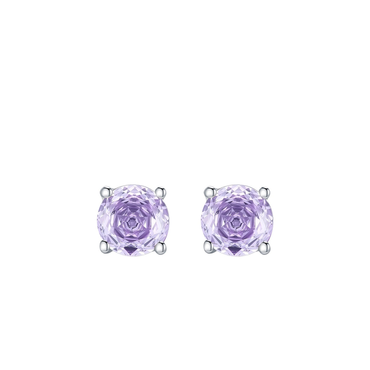 925 Sterling Silver Multicolor Rose-Cut Zircon Cartilage Stud