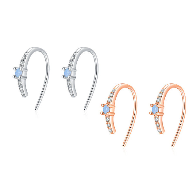 Sterling Silver Zircon Earrings for Women - Everyday Genie Collection