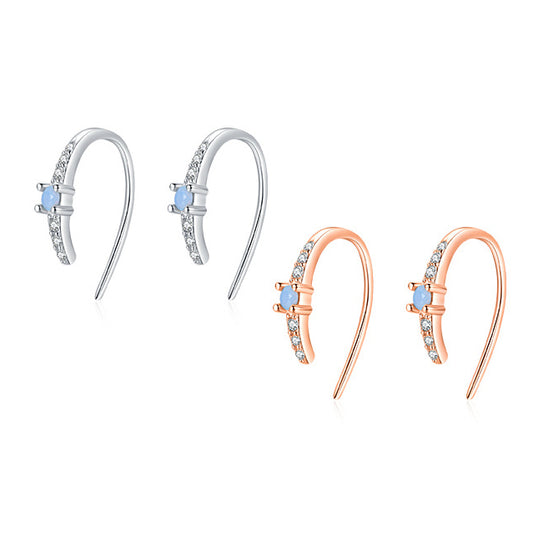Sterling Silver Zircon Earrings for Women - Everyday Genie Collection