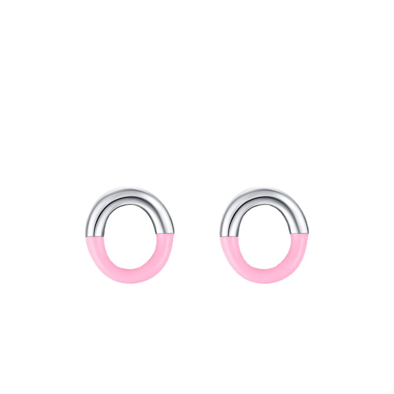 Elegant 925 Sterling Silver Geometric Drop Earrings for Stylish Women