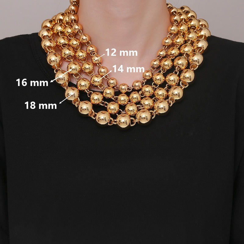 Steel Necklace - Statement Beaded For Men