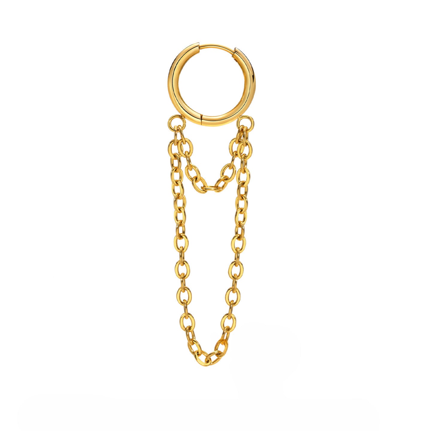 Titanium Steel Fashion Personality Earrings Ladies Chain Earrings