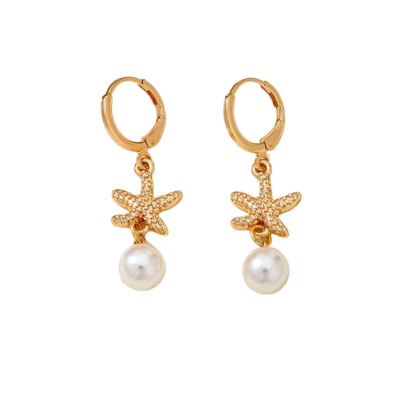 Planderful Vienna Verve Earrings – Fashionable Island Resort Style with Imitation Pearl