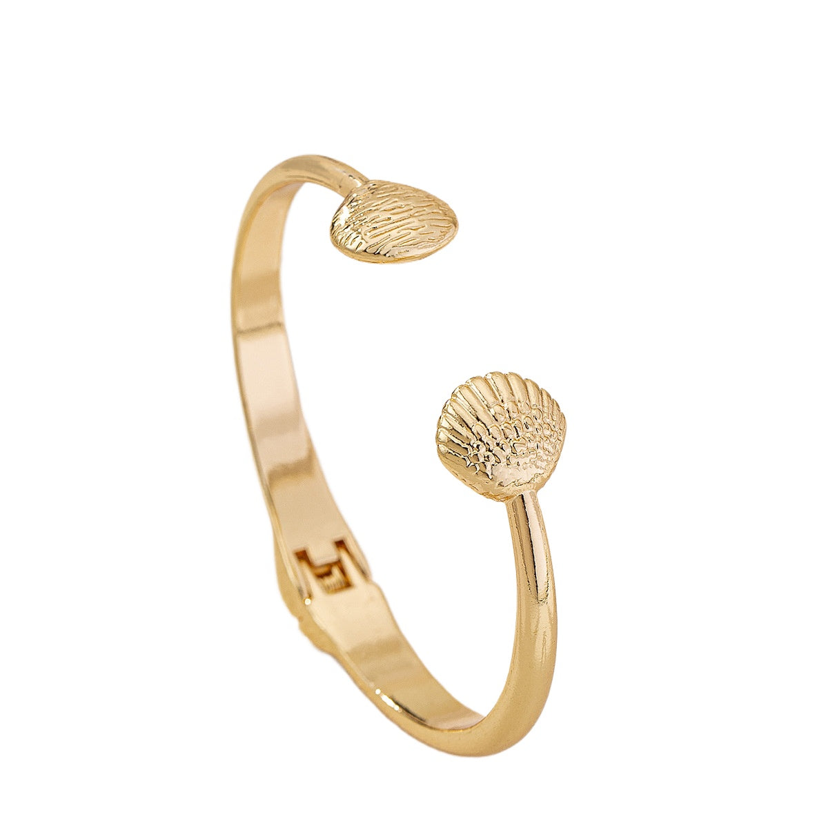 Planderful Vienna Verve Shell Metal Bracelet – Stylish Summer Accessory