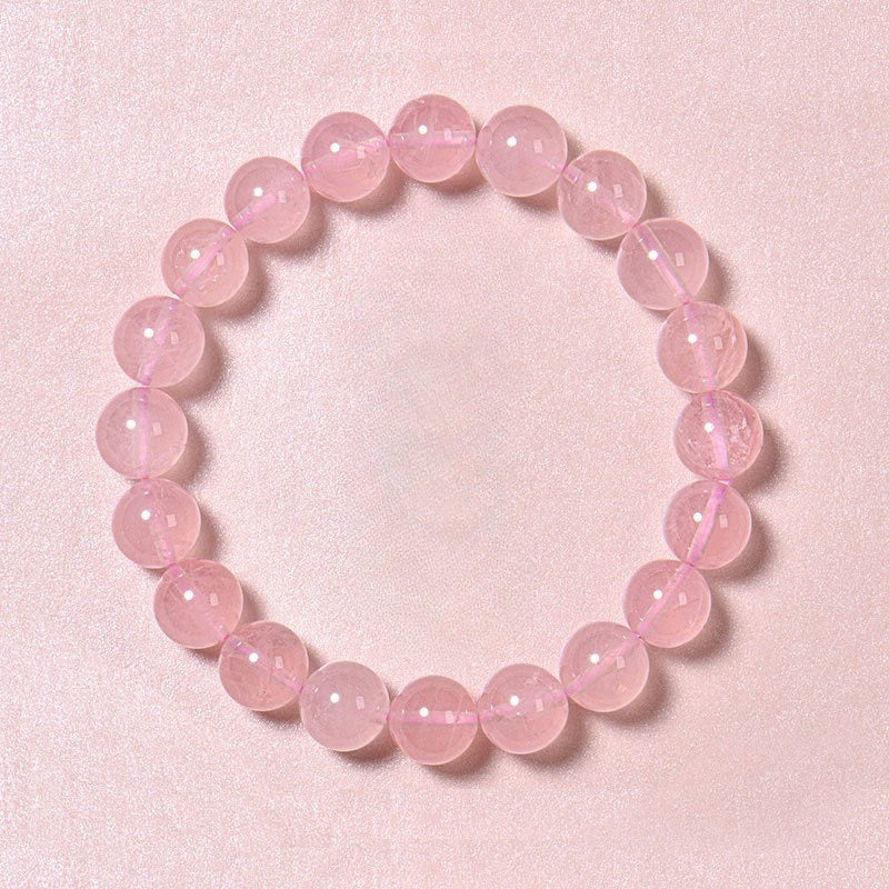 Rose Quartz Minimalist Bead Bracelet