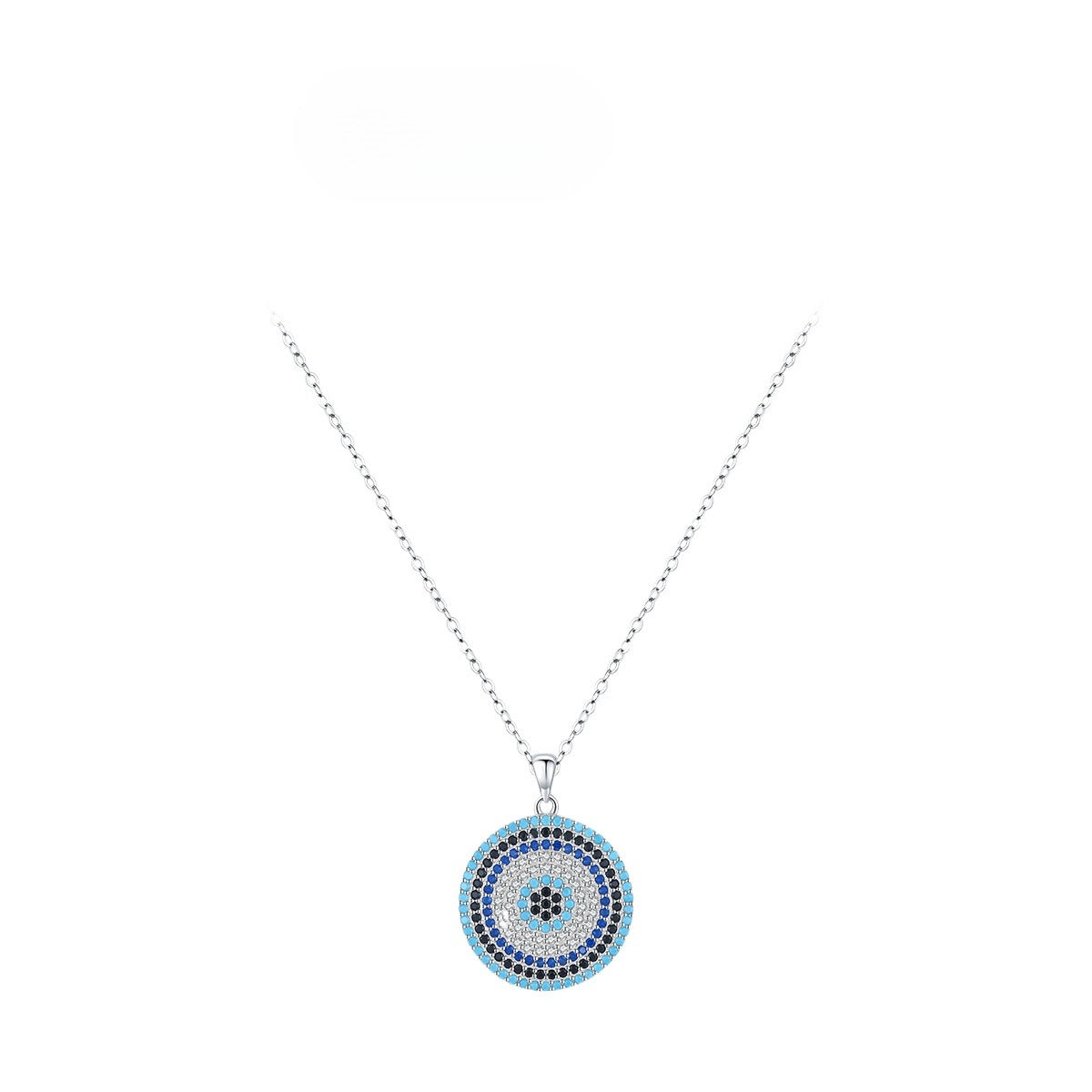 925 Sterling Silver Blue Eye Turquoise Necklace