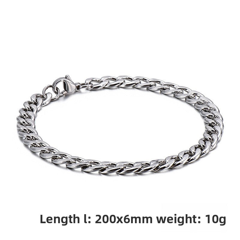 Street Hip-Hop Version Of Stainless Steel Bracelet – Titanium Steel Unisex Bracelet