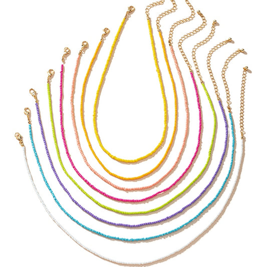 European & American Trendy Beaded Necklace Set - Fashion Neck Accessories
