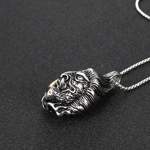 Titanium Steel Buddha-Demon Pendant for Men - Bold Everyday Jewelry by Planderful