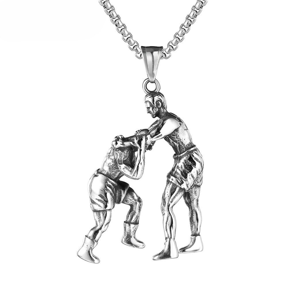Planderful Titanium Steel Pendant Necklace For Athletes Unisex Protection Statement
