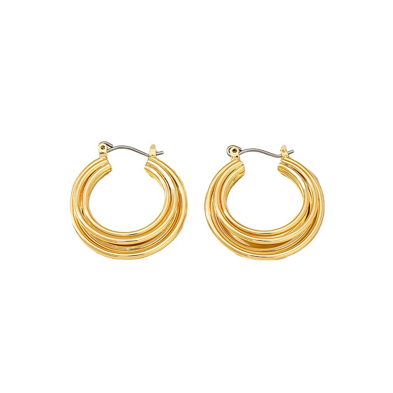 Planderful Vienna Verve Earrings – Fashionable Multi-Layer Design