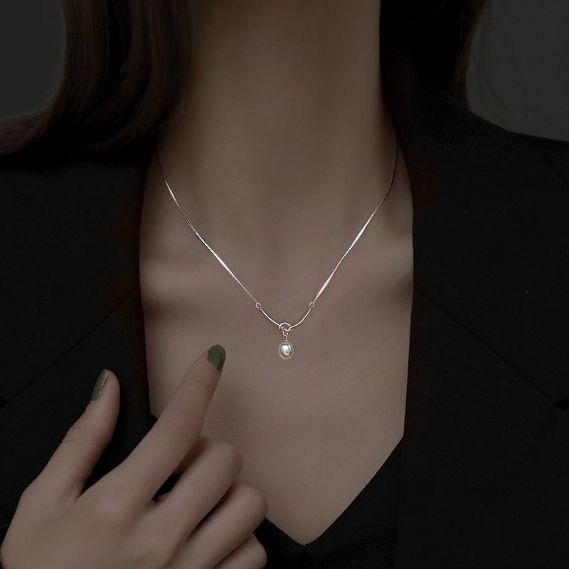 S925 Sterling Silver Freshwater Pearl Necklace