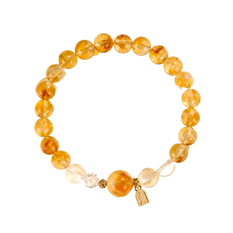Planderful Fortune's Favor Bracelet – Natural Yellow Crystal for Good Luck