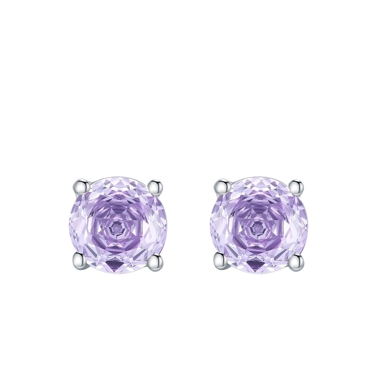 925 Sterling Silver Multicolor Rose-Cut Zircon Cartilage Stud
