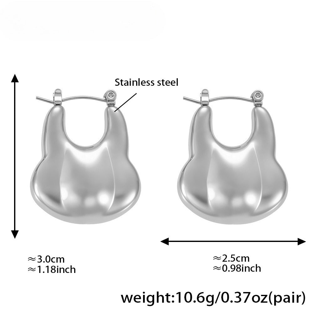 Planderful Genie 18K Gold Circle Geometric Earrings Women