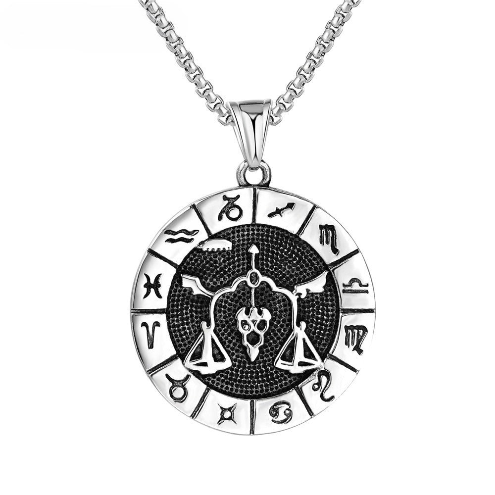 Constellations Pendant Titanium Steel Unisex Protection Statement Planderful Everyday Genie Gift