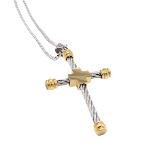 Titanium Steel Pendant Cross For Men And Women Unisex Protection Symbol Jewelry Planderful Everyday Genie Collection