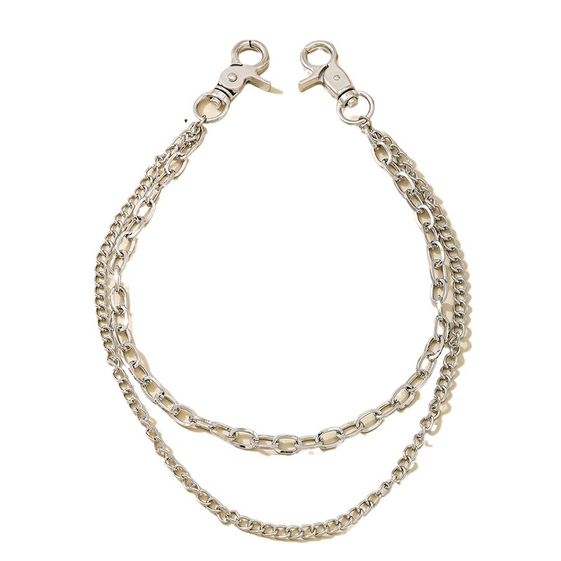 Planderful Vienna Verve Necklace – Creative Punk Style with Double-Layer Design